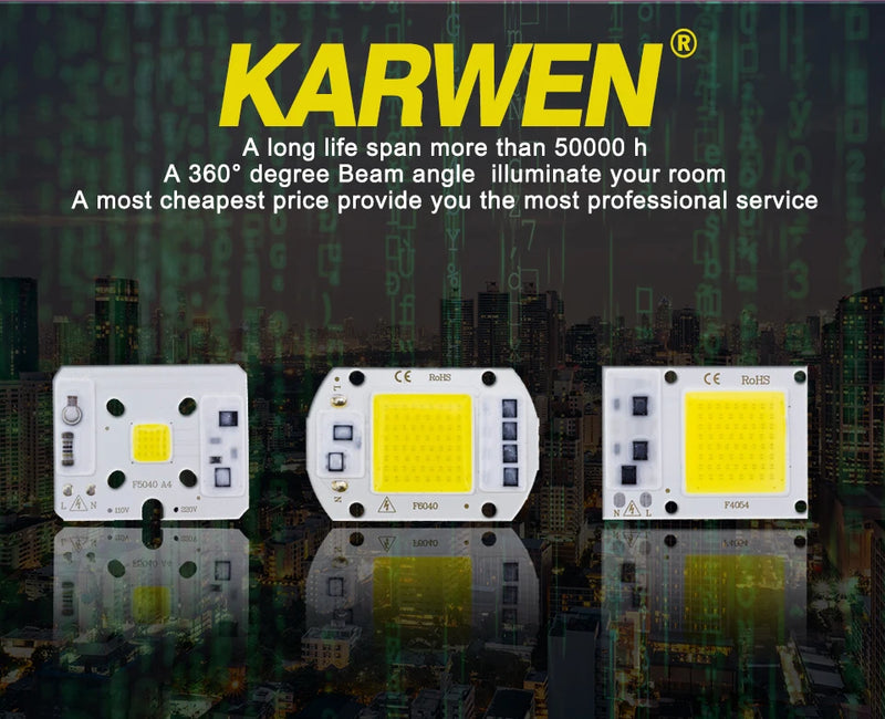 COB LED Chip Light 220V 10W 50W 20W 30W 3-9W rectangular Chip Lamp For Spotlight No Need Driver DIY Led Floodlight Lamp Y27 Y32