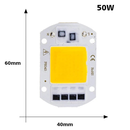 COB LED Chip Light 220V 10W 50W 20W 30W 3-9W rectangular Chip Lamp For Spotlight No Need Driver DIY Led Floodlight Lamp Y27 Y32