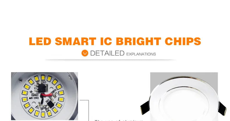 Led Downlight 3W 5W 7W 9W 12W 15W 18W AC 220V 230V 110V  Ceiling Bathroom Lamps Living Room Light Home Indoor Lighting