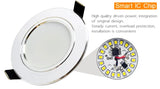 Led Downlight 3W 5W 7W 9W 12W 15W 18W AC 220V 230V 110V  Ceiling Bathroom Lamps Living Room Light Home Indoor Lighting