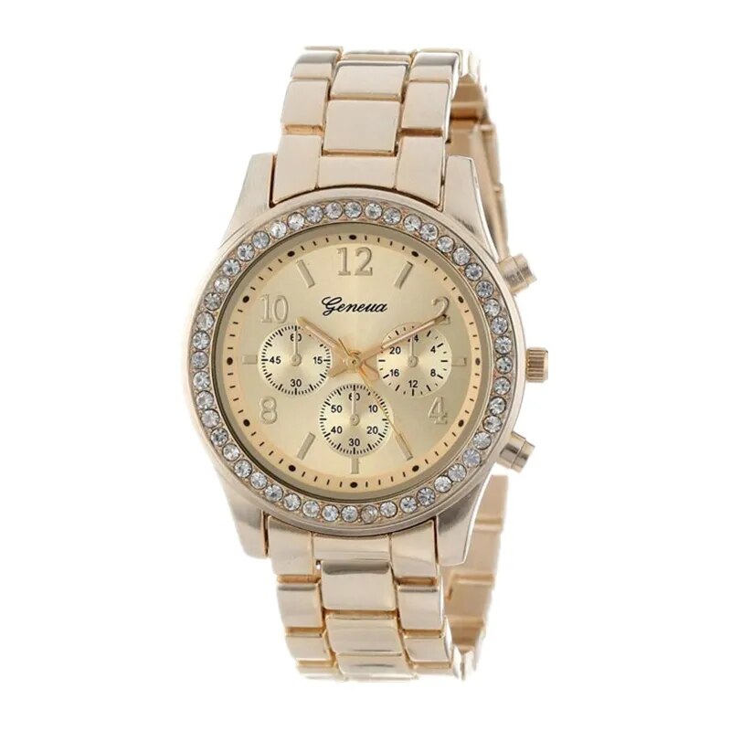 Geneva Classic Luxury Rhinestone Watch Women Watches Fashion Ladies Watch Women's Watches Clock Reloj Mujer Relogio Feminino