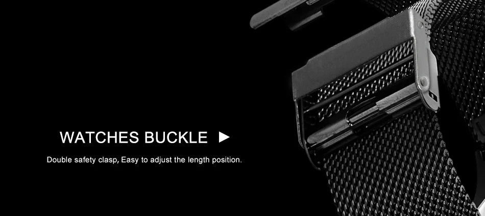 SINOBI Unique Vortex Concept Watch Men's High Quality 316L Stainless Steel Modern Trend Sport Black Wrist Watches reloj hombre