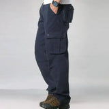 Cotton Men's Cargo Pants Casual Multi Pockets Tactical Work Pants Men Outerwear Straight Slacks Long Trousers For Men Clothing