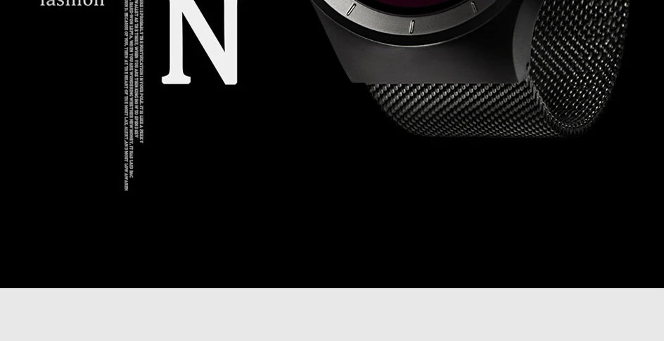 SINOBI Unique Vortex Concept Watch Men's High Quality 316L Stainless Steel Modern Trend Sport Black Wrist Watches reloj hombre