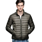 New Autumn Winter Man 90% Duck Down Jacket Ultra Light Thin S-3XL Spring Jackets Men Stand Collar Outerwear Coat