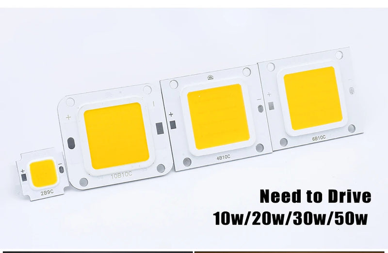 COB LED Chip 50W 30W 20W 10W 29-34V Modules LED Lamp COB CHIP Square Matrix For Spotlight Flood Light DIY Outdoor Garden