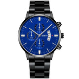 GENEVA Fashion Mens Watch Casual Calendar Military Sports Quartz Wristwatch Stainless Relogio Masculino Best Selling Clock Saati