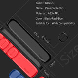 Baseus Magnetic protector Cable Clip Desktop Tidy Cable Organizer USB Charger Cable Holder Cable management