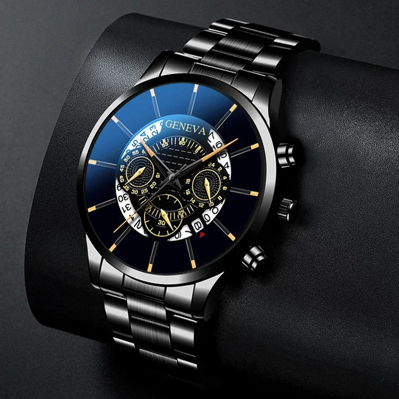 Luxury Mens Wrist Watches Classic Men Business Quartz Wristwatch Fashion Male Black Bracelet Watch