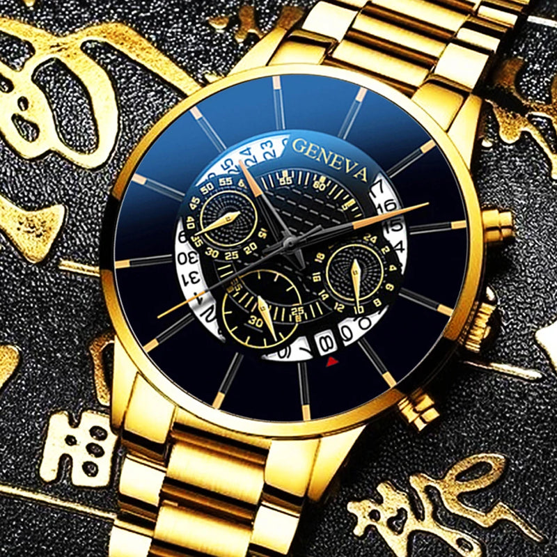 Relogio Masculino 2023 Herrenmode Business Uhren Manner Casual Kalender Uhr Mannlichen Edelstahl Quarzuhr Montre Homme