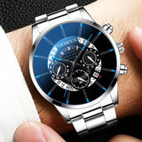 Relogio Masculino 2023 Herrenmode Business Uhren Manner Casual Kalender Uhr Mannlichen Edelstahl Quarzuhr Montre Homme