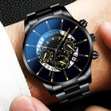 Luxury Mens Wrist Watches Classic Men Business Quartz Wristwatch Fashion Male Black Bracelet Watch