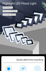 LED Flood Light AC220V 10W 20W 30W 50W 100W IP68 Waterproof Outdoor Garden Projector Lighting Refletor Spotlight Wall Floodlight