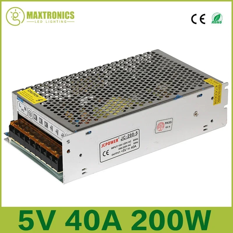 LED Lighting Transformer AC110V-220V to DC 5V 12V 24V 36V 48V Power Supply Adapter 2A 5A 10A 15A 20A 30A LED Strip Switch Driver