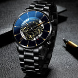 Luxury Mens Wrist Watches Classic Men Business Quartz Wristwatch Fashion Male Black Bracelet Watch