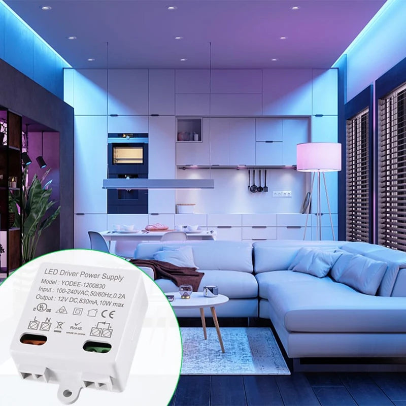 LED Transformer 12V/DC,0-10W Mini Transformer,Power Supply Drive,Electronic Transformer For 12V LED Lights And LED Light