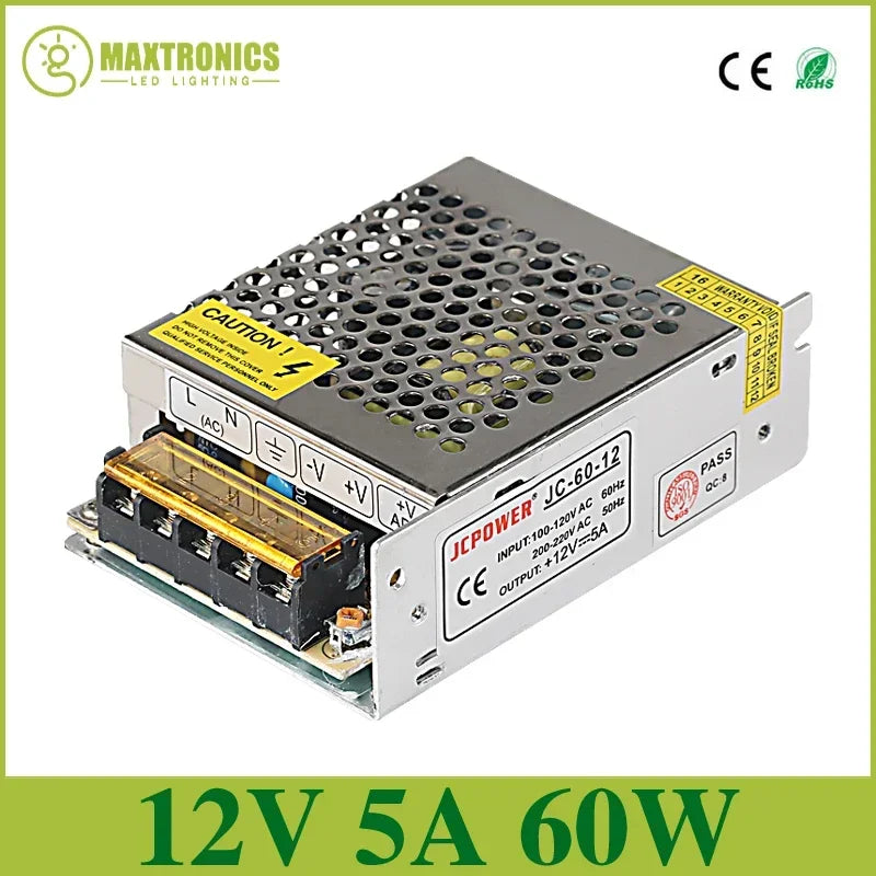 LED Lighting Transformer AC110V-220V to DC 5V 12V 24V 36V 48V Power Supply Adapter 2A 5A 10A 15A 20A 30A LED Strip Switch Driver