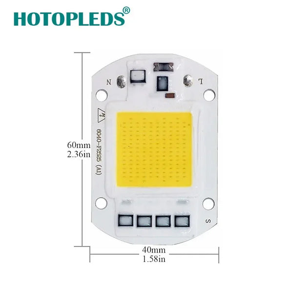COB LED Lamp Chip 220V 10W 20W 30W 50W LED Bulb Smart IC No Need Driver Lampada For Flood Light Spotlight Diy Lighting