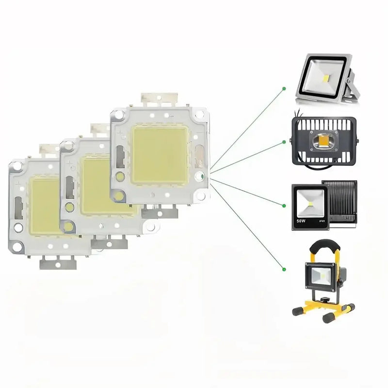COB LED Chip 10W 9-12V 20W 30W 50W 100W 30V-32V Integrated LED Beads For Floodlight Spotlight Searchlight Warm White/White