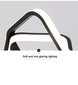 Modern LED Ceiling Light 2 Rings Creative Design Ceiling Lamp Indoor Lighting Fixtures Hallway Balcony Aisle Office Light