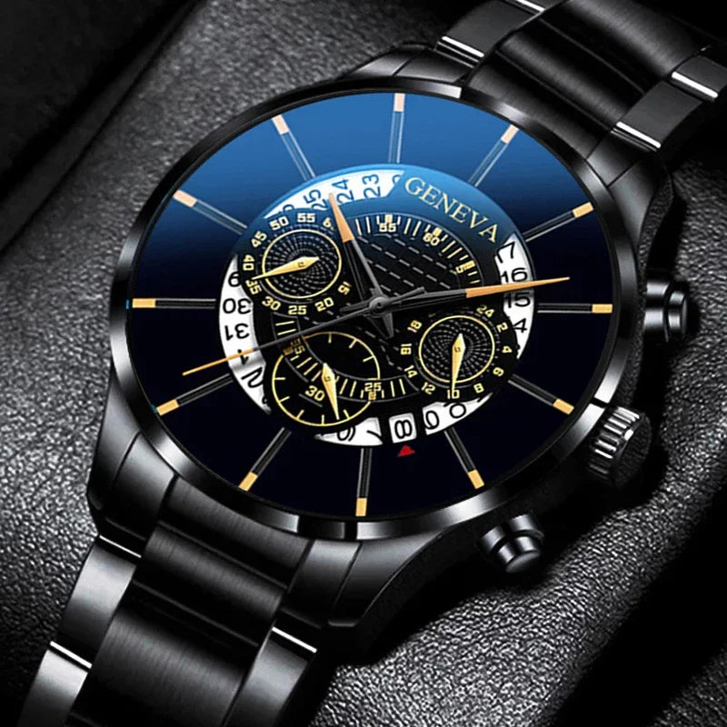Luxury Mens Wrist Watches Classic Men Business Quartz Wristwatch Fashion Male Black Bracelet Watch
