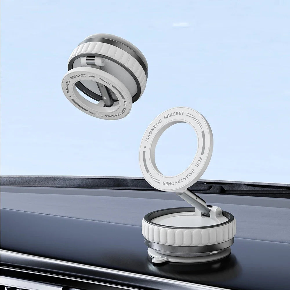 Vacuum Magnetic Car Phone Holder Magnet Mount Mobile Cell Phone Stand Gps Support 360 Degree Rotatable Suction Cup for Car