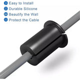 Wall Hole Cable Feed Through Bushings For Cables Routing Kit Ethernet Cable Grommet Snap On Wall Bushing