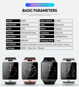 DZ09 Smart Watch Phone Watch With SIM Card Sports Fitness Tracker Real Time Positioning Watch-sim Phone Calls Sleep Monitor