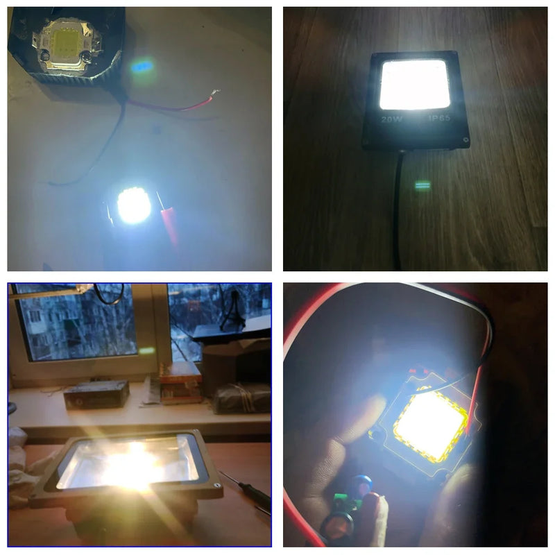 COB LED Chip 10W 9-12V 20W 30W 50W 100W 30V-32V Integrated LED Beads For Floodlight Spotlight Searchlight Warm White/White