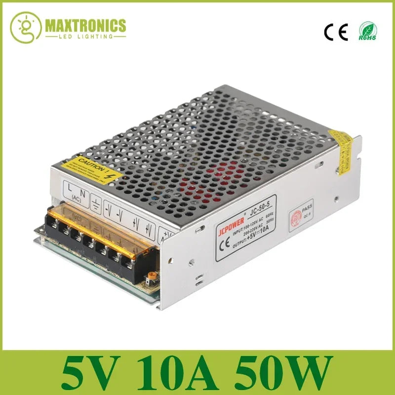 LED Lighting Transformer AC110V-220V to DC 5V 12V 24V 36V 48V Power Supply Adapter 2A 5A 10A 15A 20A 30A LED Strip Switch Driver