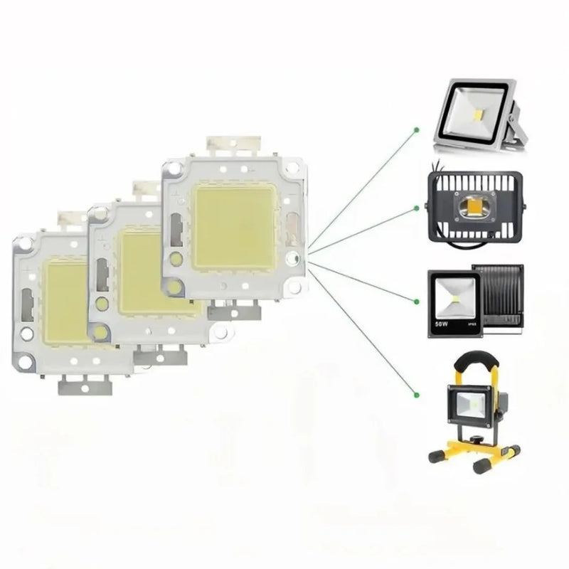 COB LED Chip 10W 9-12V 20W 30W 50W 100W 30V-32V Integrated LED Beads For Floodlight Spotlight Searchlight Warm White/White