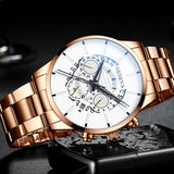 Relogio Masculino 2023 Herrenmode Business Uhren Manner Casual Kalender Uhr Mannlichen Edelstahl Quarzuhr Montre Homme