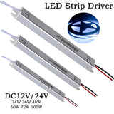 LED Lighting Power Supply Transformer AC220V To DC12V/24V Switching Power Transformer 24W 36W 48W 60W 72W 100W LED Strip Driver