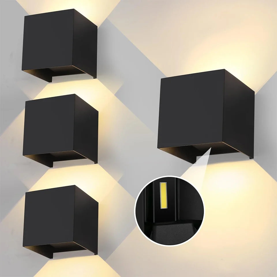 LED Wall Light Outdoor Indoor Lighting Wall Lamps Home Appliances Wall Lighting For Room Decor Wall Panels Porch Balcony Garden