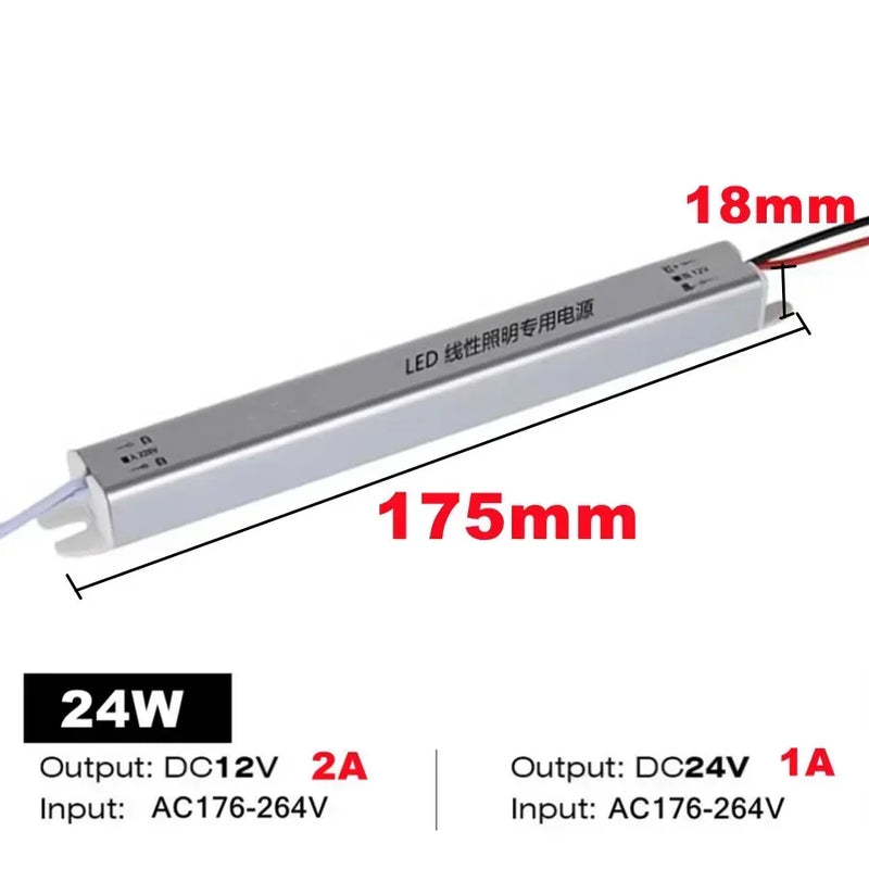 LED Lighting Power Supply Transformer AC220V To DC12V/24V Switching Power Transformer 24W 36W 48W 60W 72W 100W LED Strip Driver