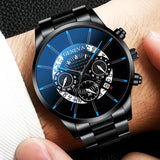 Relogio Masculino 2023 Herrenmode Business Uhren Manner Casual Kalender Uhr Mannlichen Edelstahl Quarzuhr Montre Homme