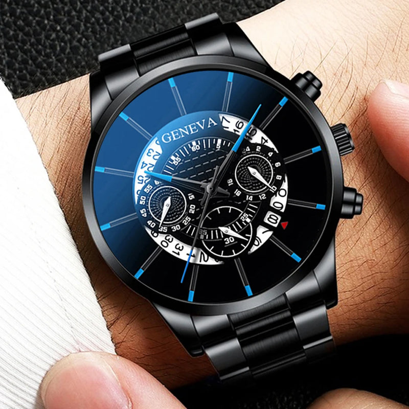 Relogio Masculino 2023 Herrenmode Business Uhren Manner Casual Kalender Uhr Mannlichen Edelstahl Quarzuhr Montre Homme