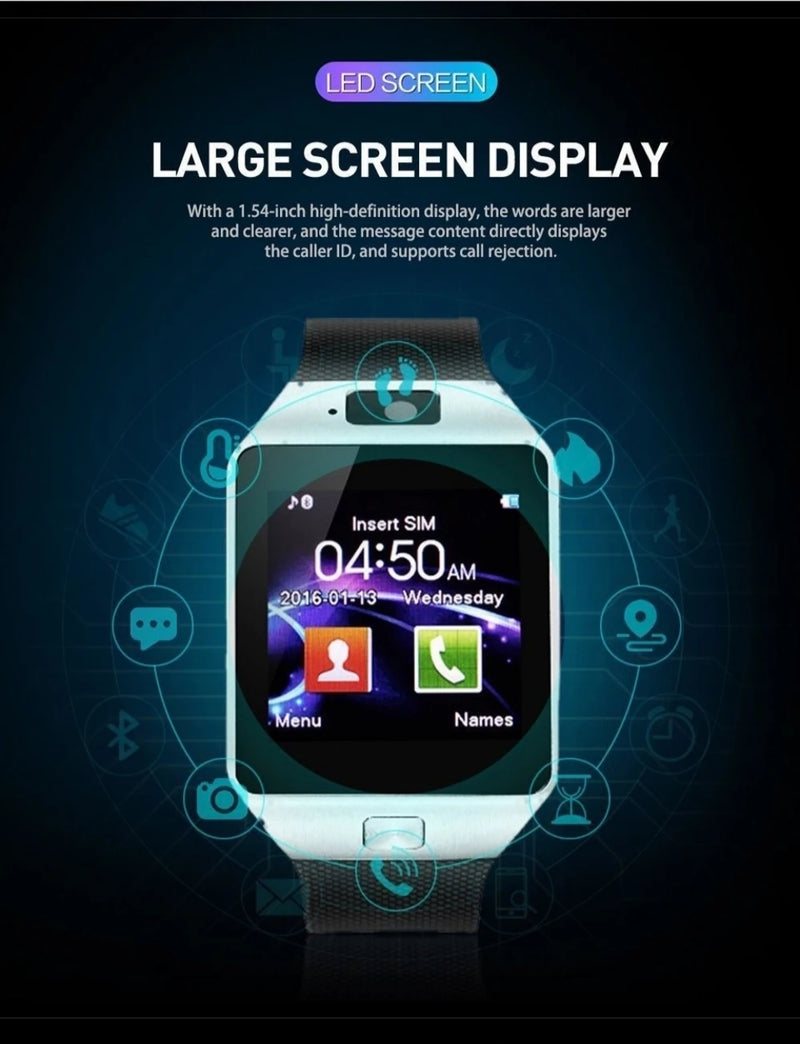 DZ09 Smart Watch Phone Watch With SIM Card Sports Fitness Tracker Real Time Positioning Watch-sim Phone Calls Sleep Monitor