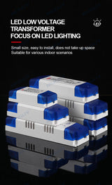 LED lighting transformer 100W 80W 60W 36W 24W 12W drive power adapter AC/DC 12V 24V lighting fixture LED light strip