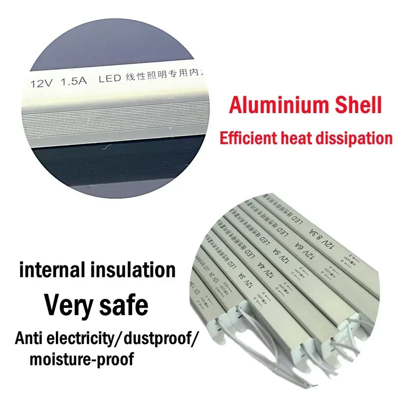 LED Lighting Power Supply Transformer AC220V To DC12V/24V Switching Power Transformer 24W 36W 48W 60W 72W 100W LED Strip Driver