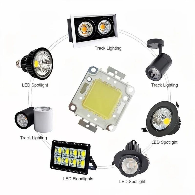 LED COB Lamp Bead 10W 20W 30W 50W 100W DC 9V-36V COB Integrated LED Lamp Chip DIY Flood light Led Bulb Spotlight Chip Lamp