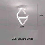 Modern LED Ceiling Light 2 Rings Creative Design Ceiling Lamp Indoor Lighting Fixtures Hallway Balcony Aisle Office Light