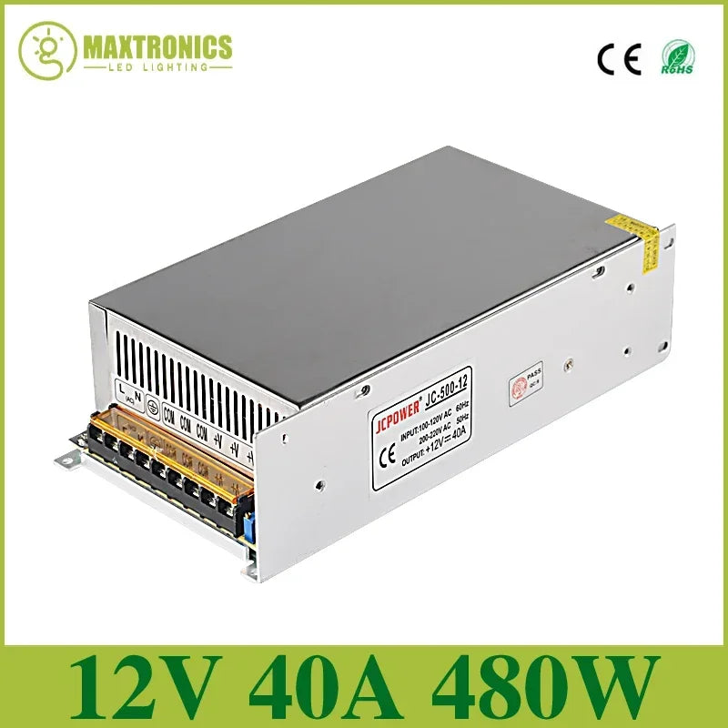LED Lighting Transformer AC110V-220V to DC 5V 12V 24V 36V 48V Power Supply Adapter 2A 5A 10A 15A 20A 30A LED Strip Switch Driver