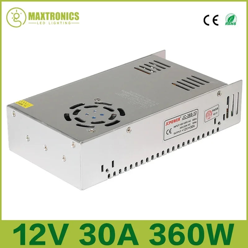 LED Lighting Transformer AC110V-220V to DC 5V 12V 24V 36V 48V Power Supply Adapter 2A 5A 10A 15A 20A 30A LED Strip Switch Driver
