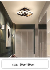 Modern LED Ceiling Light 2 Rings Creative Design Ceiling Lamp Indoor Lighting Fixtures Hallway Balcony Aisle Office Light