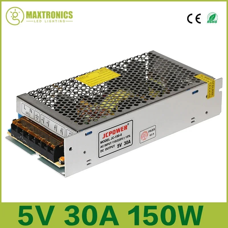 LED Lighting Transformer AC110V-220V to DC 5V 12V 24V 36V 48V Power Supply Adapter 2A 5A 10A 15A 20A 30A LED Strip Switch Driver
