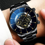Relogio Masculino 2023 Herrenmode Business Uhren Manner Casual Kalender Uhr Mannlichen Edelstahl Quarzuhr Montre Homme