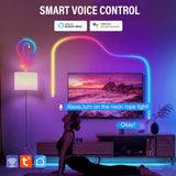 RGBIC Neon Light with WIFI Neon Rope Light DIY Light Bar APP Control Music Sync TV Backlight Game Living Room Bedroom Decoration
