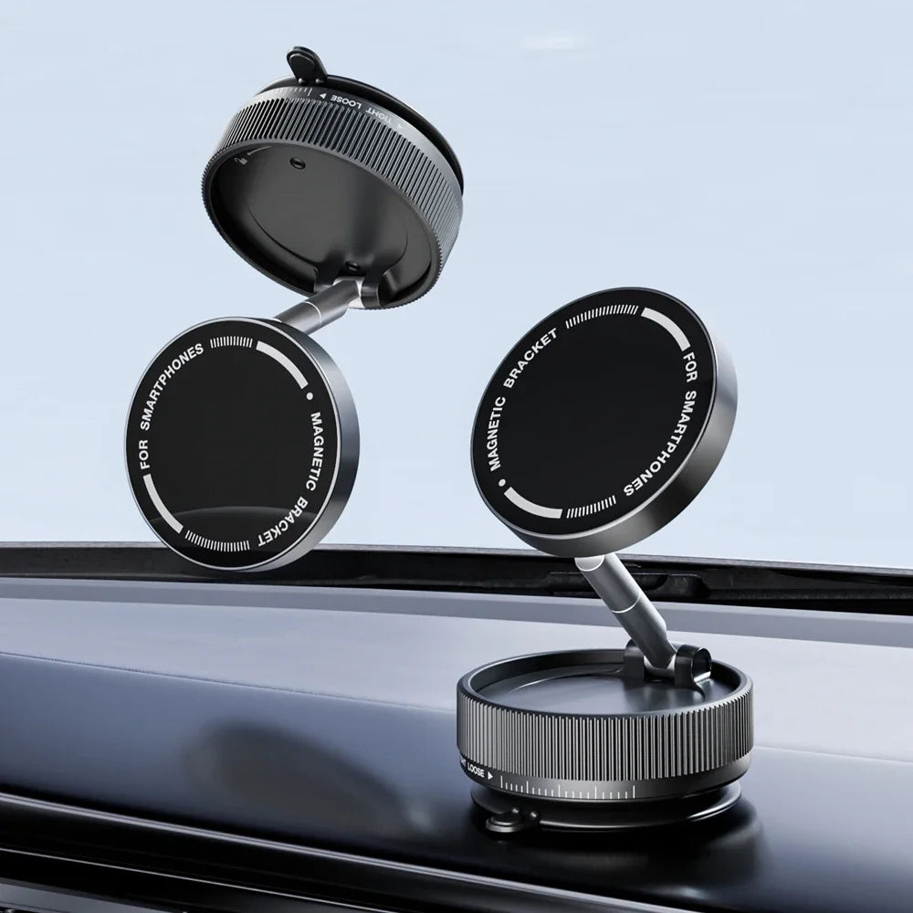 Vacuum Magnetic Car Phone Holder Magnet Mount Mobile Cell Phone Stand Gps Support 360 Degree Rotatable Suction Cup for Car