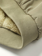 Warm Stand Collar Fleece Jacket, Men's Casual Comfortable Solid Color Zip Up Coat/ Outwear For Fall Winter